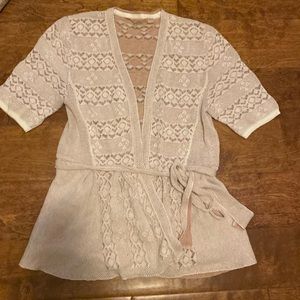 Anthropology- Knitted & Knotted cardigan